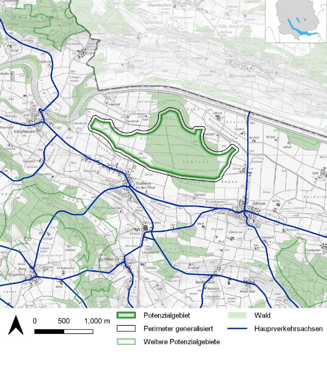 Eignungsgebiet 11 Windenergie Kanton Zürich