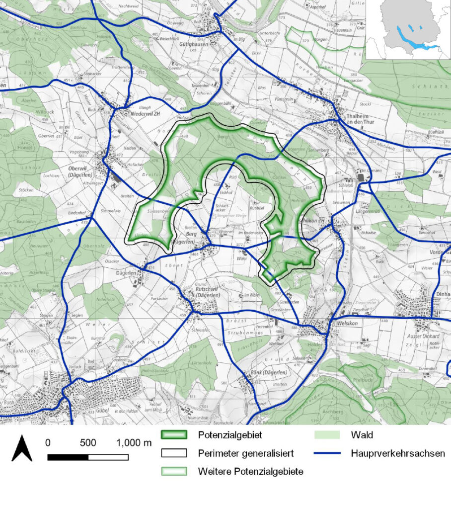 Eignungsgebiet 12 Windenergie Kanton Zürich