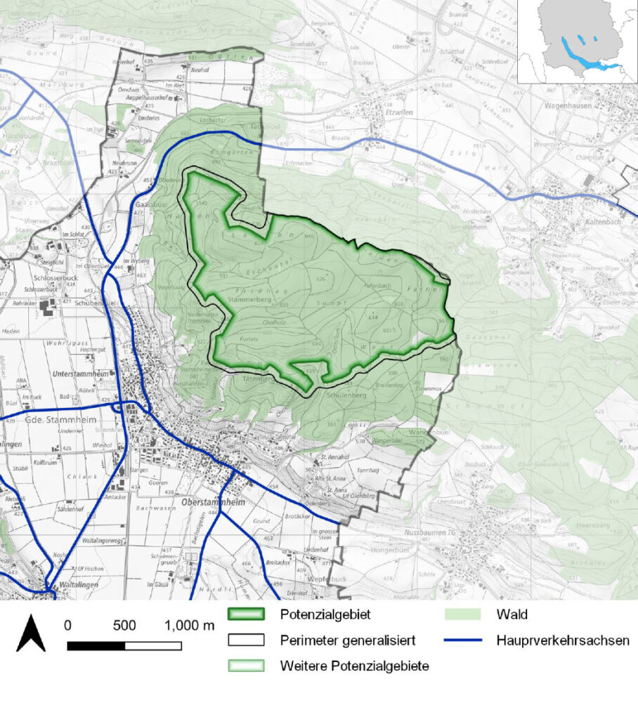 Eignungsgebiet 3 Windenergie Kanton Zürich