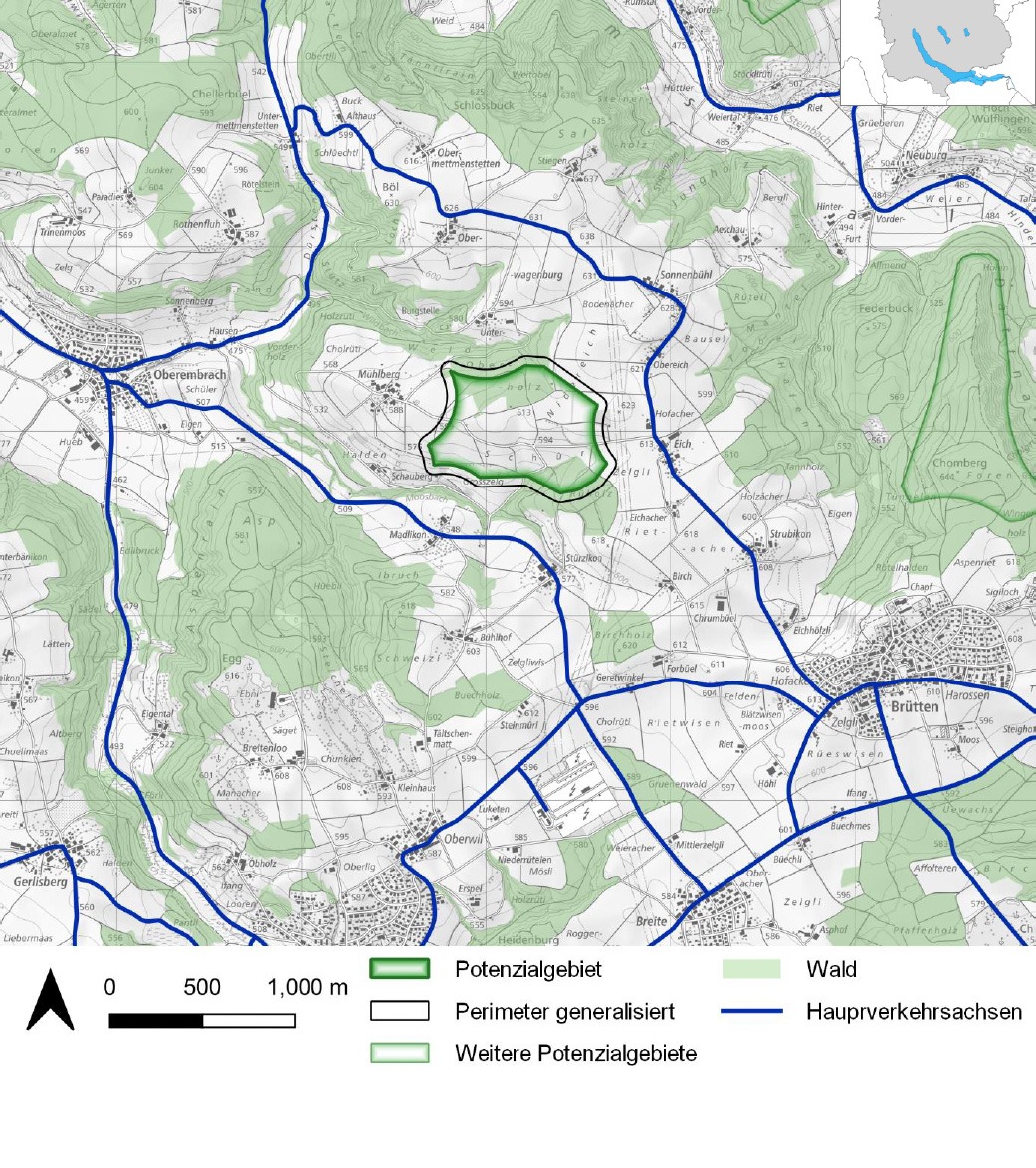 Eignungsgebiet 47 Windenergie Kanton Zürich